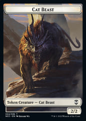 Soldier (09) // Cat Beast Double-sided Token [Streets of New Capenna Commander Tokens] | Card Citadel