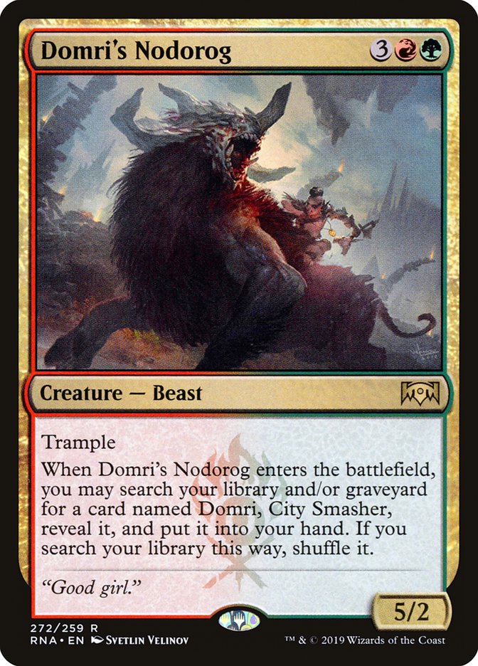 Domri's Nodorog [Ravnica Allegiance] | Card Citadel