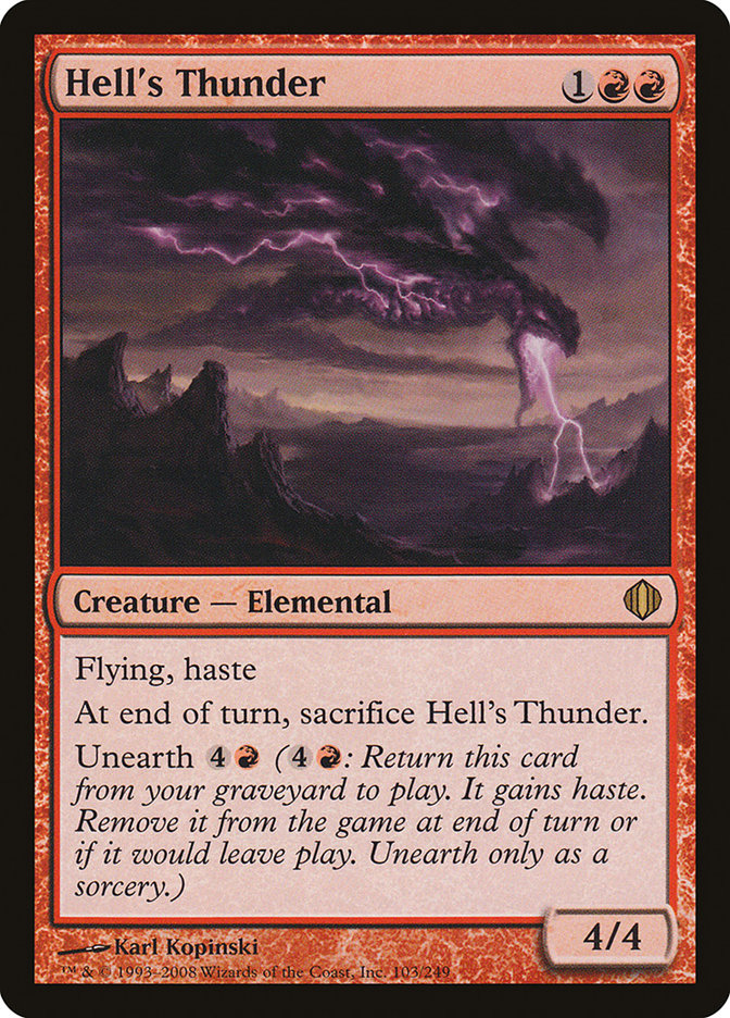 Hell's Thunder [Shards of Alara] | Card Citadel