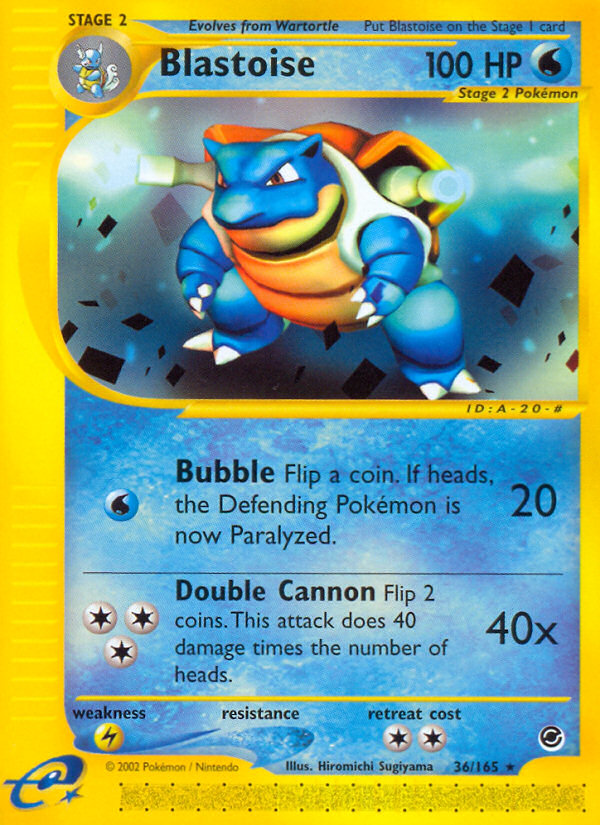 Blastoise (36/165) [Expedition: Base Set] | Card Citadel