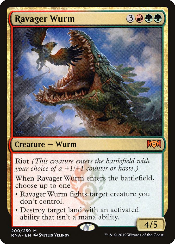 Ravager Wurm [Ravnica Allegiance] | Card Citadel