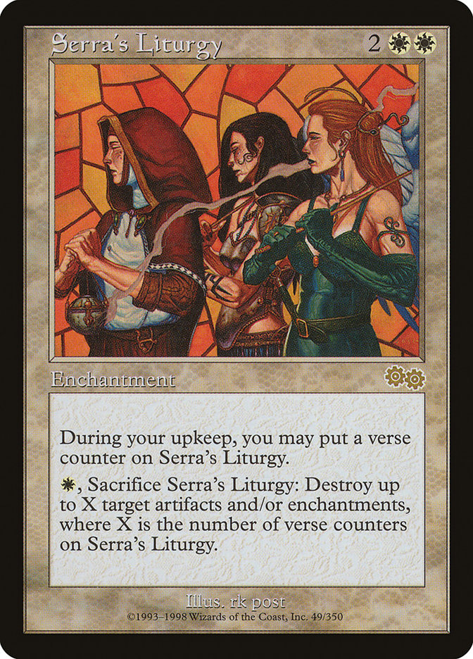 Serra's Liturgy [Urza's Saga] | Card Citadel