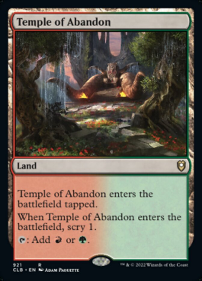 Temple of Abandon [Commander Legends: Battle for Baldur's Gate] | Card Citadel