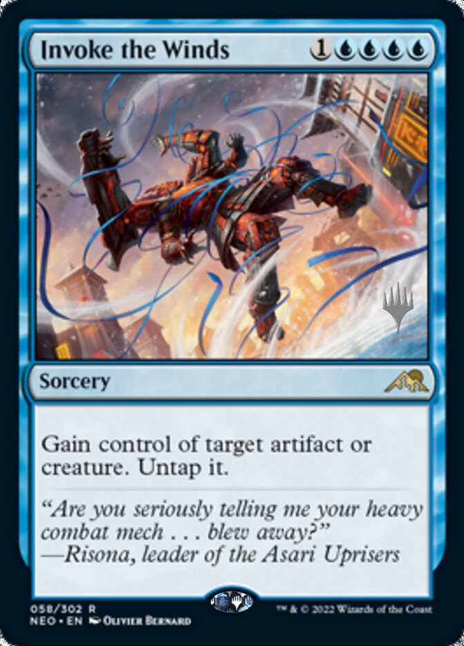 Invoke the Winds (Promo Pack) [Kamigawa: Neon Dynasty Promos] | Card Citadel