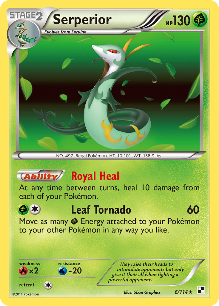 Serperior (6/114) [Black & White: Base Set] | Card Citadel