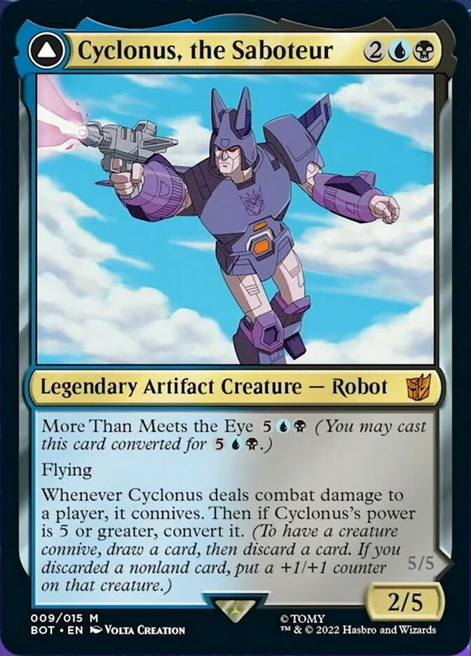 Cyclonus, the Saboteur // Cyclonus, Cybertronian Fighter [Universes Beyond: Transformers] | Card Citadel