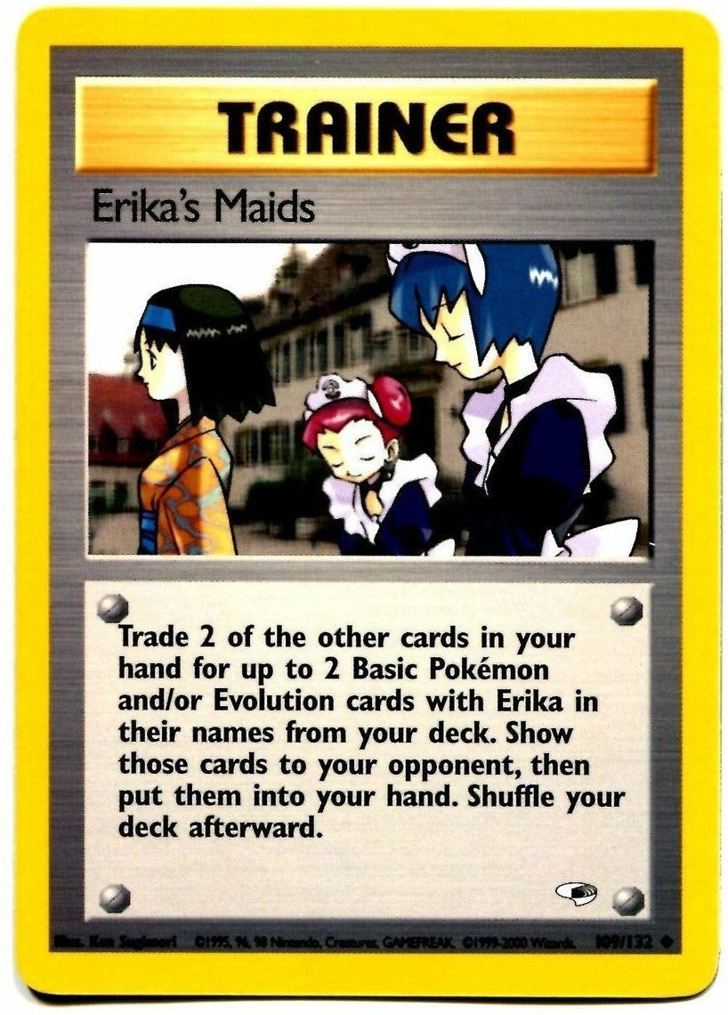 Erika's Maids (109/132) [Gym Heroes Unlimited] | Card Citadel