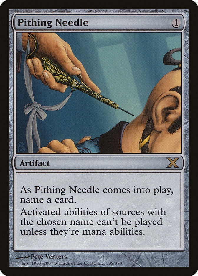 Pithing Needle [Tenth Edition] | Card Citadel