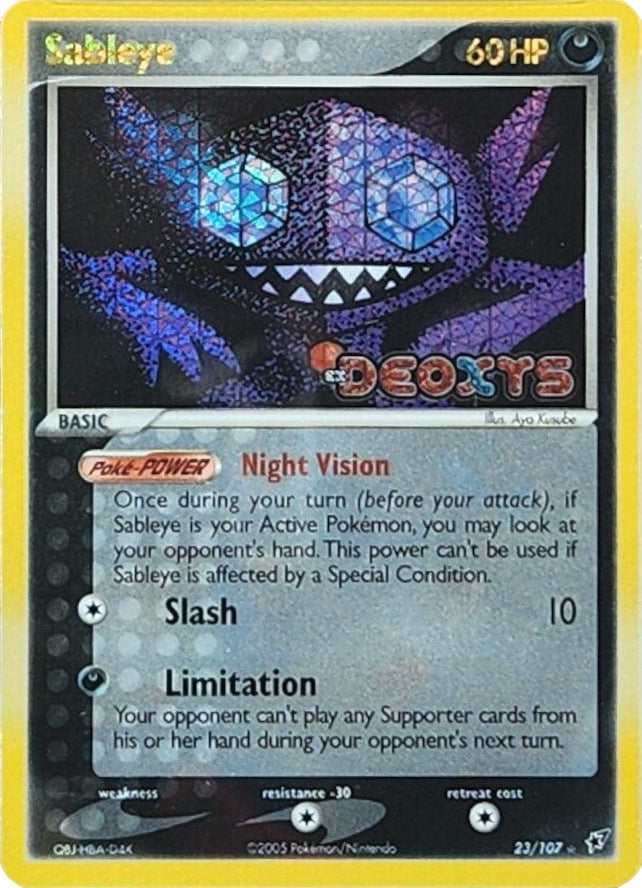 Sableye (23/107) (Stamped) [EX: Deoxys] | Card Citadel