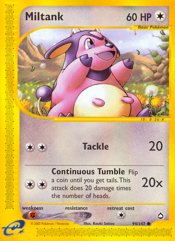 Miltank (94/147) [Aquapolis] | Card Citadel