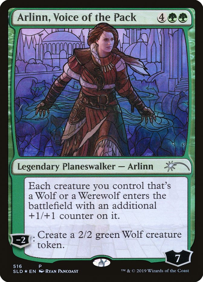 Arlinn, Voice of the Pack (Stained Glass) [Secret Lair Drop Promos] | Card Citadel