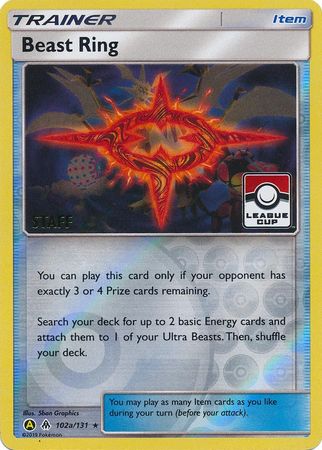 Beast Ring (102a/131) (League Promo Staff) [Sun & Moon: Forbidden Light] | Card Citadel