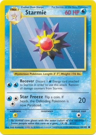 Starmie (64/102) [Base Set Unlimited] | Card Citadel
