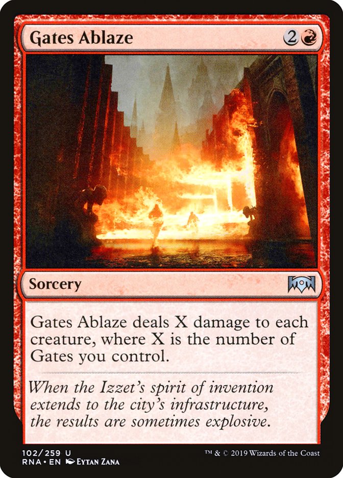 Gates Ablaze [Ravnica Allegiance] | Card Citadel