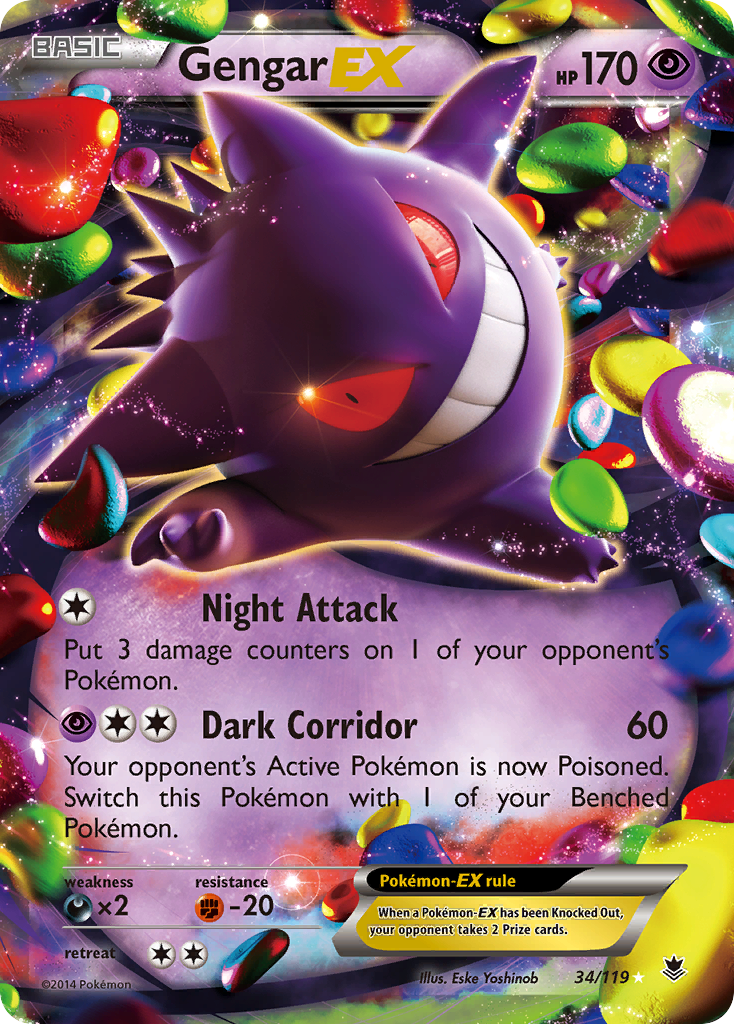 Gengar EX (34/119) [XY: Phantom Forces] | Card Citadel