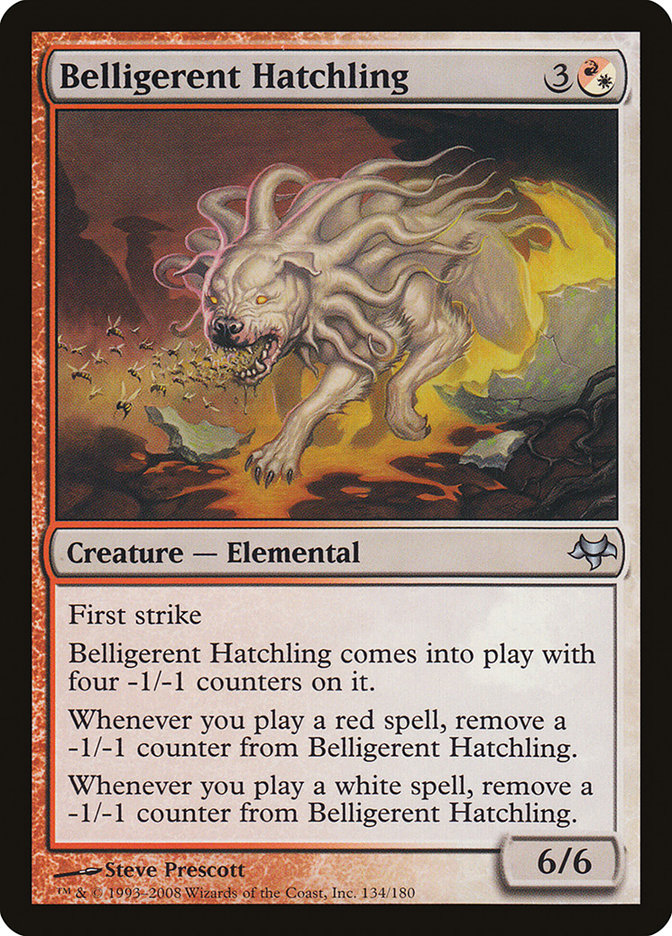 Belligerent Hatchling [Eventide] | Card Citadel