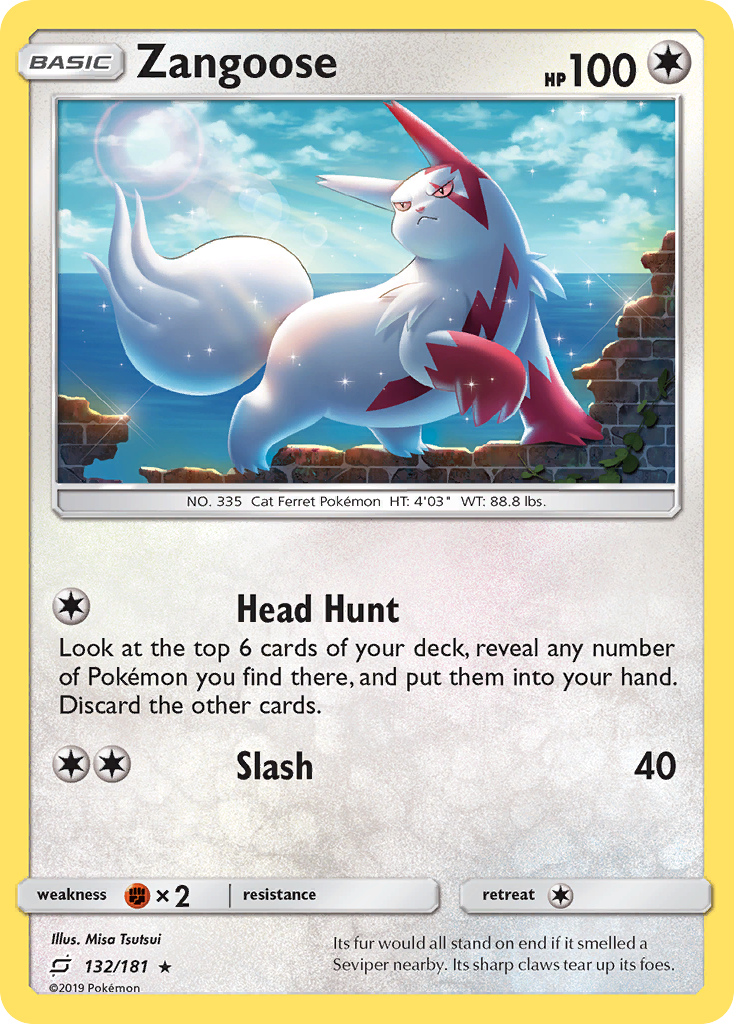 Zangoose (132/181) [Sun & Moon: Team Up] | Card Citadel