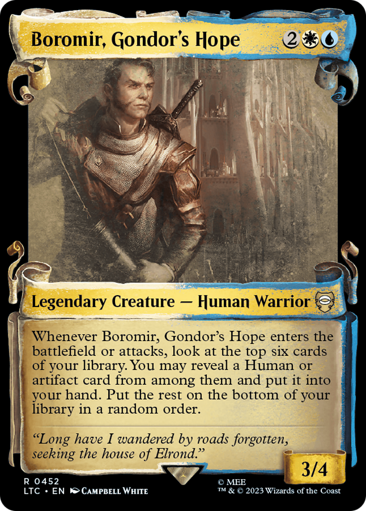 Boromir, Gondor's Hope [The Lord of the Rings: Tales of Middle-Earth Commander Showcase Scrolls] | Card Citadel