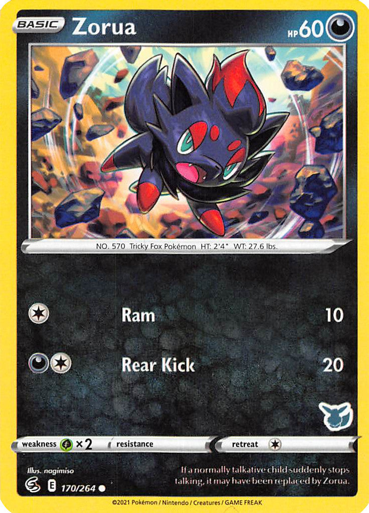 Zorua (170/264) (Eevee Deck) [Battle Academy 2022] | Card Citadel