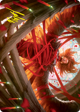 Sigarda's Imprisonment Art Card (Gold-Stamped Signature) [Innistrad: Crimson Vow Art Series] | Card Citadel