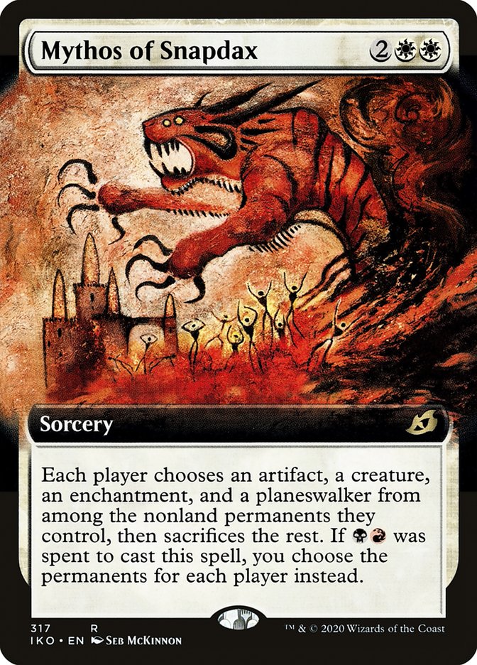 Mythos of Snapdax (Extended Art) [Ikoria: Lair of Behemoths] | Card Citadel