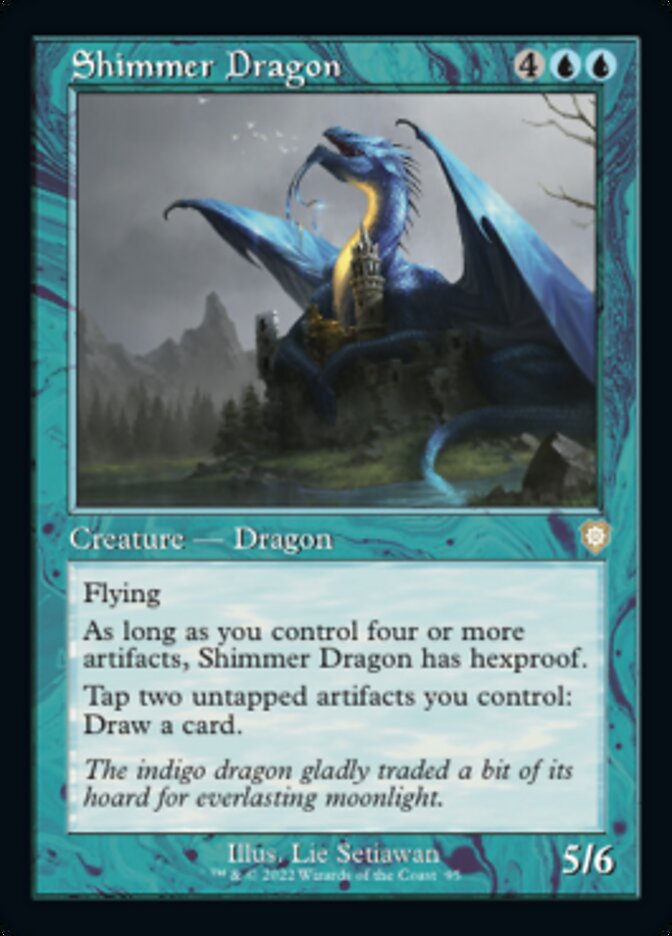 Shimmer Dragon (Retro) [The Brothers' War Commander] | Card Citadel