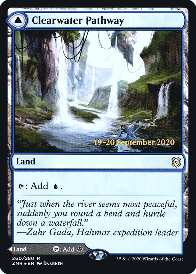 Clearwater Pathway // Murkwater Pathway  [Zendikar Rising Prerelease Promos] | Card Citadel