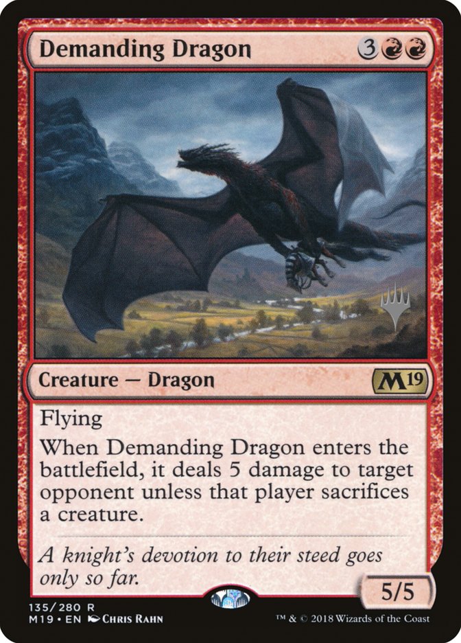 Demanding Dragon [Core Set 2019 Promos] | Card Citadel