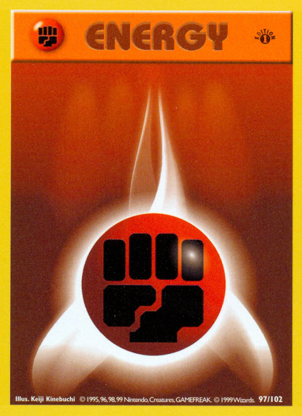 Fighting Energy (97/102) (Shadowless) [Base Set 1st Edition] | Card Citadel