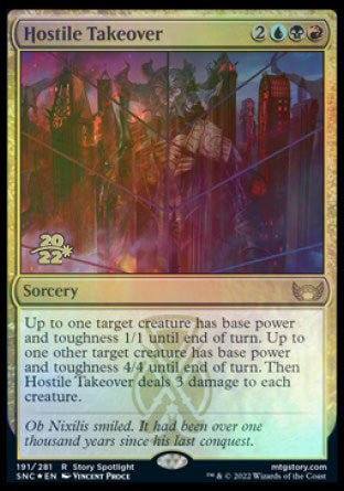 Hostile Takeover [Streets of New Capenna Prerelease Promos] | Card Citadel