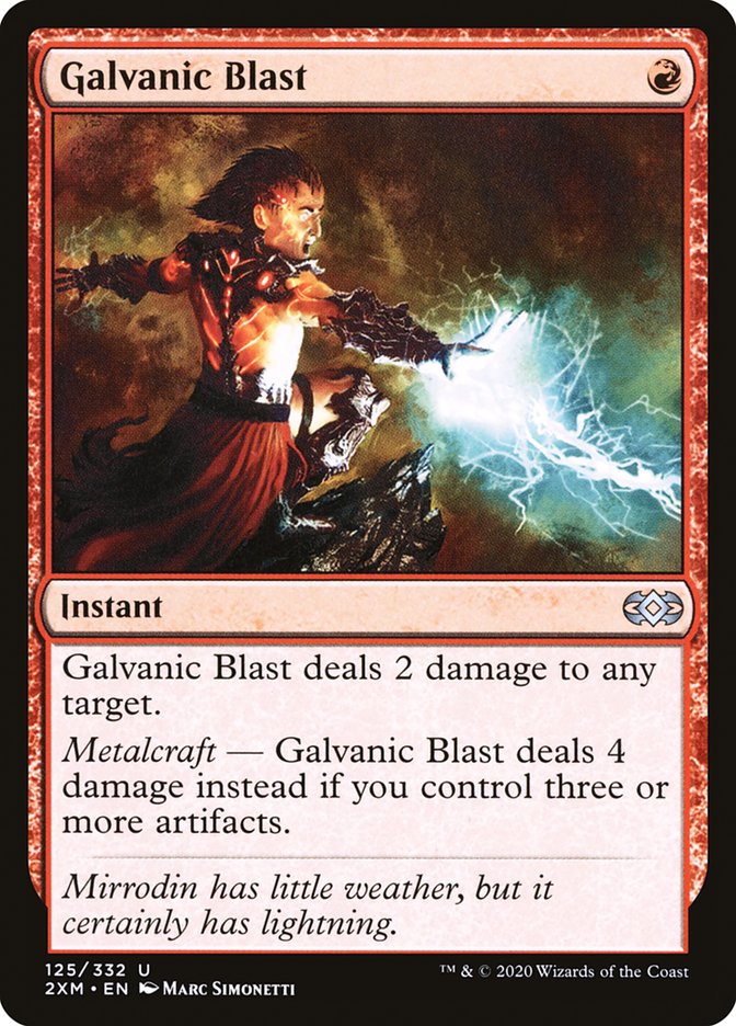 Galvanic Blast [Double Masters] | Card Citadel