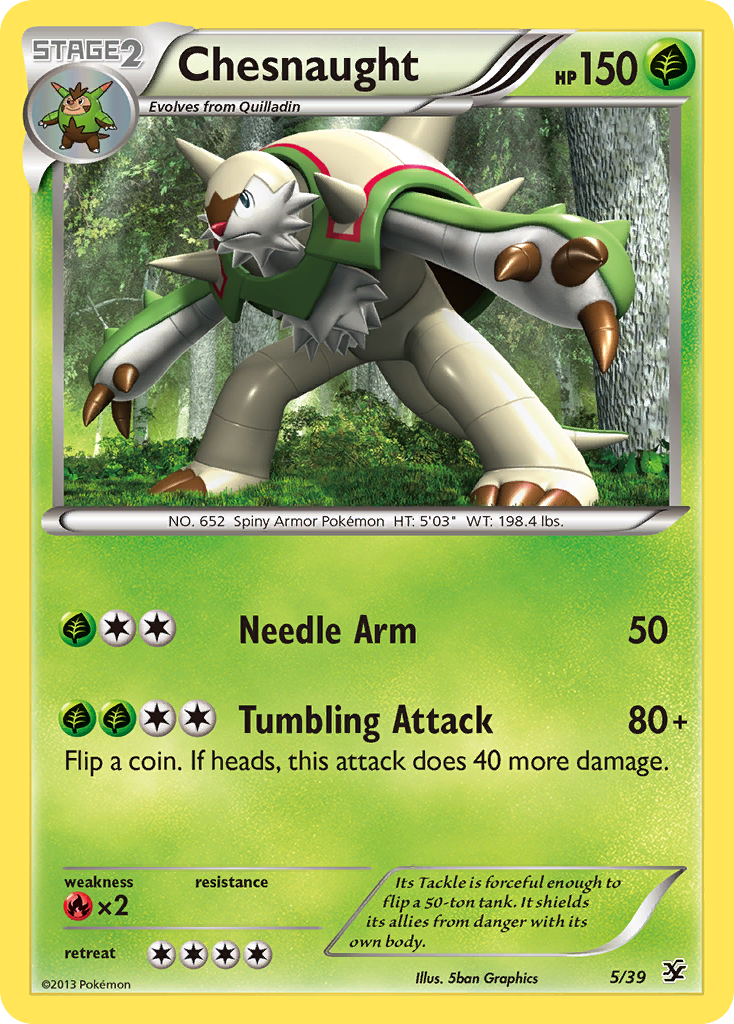 Chesnaught (5/39) [XY: Kalos Starter Set] | Card Citadel