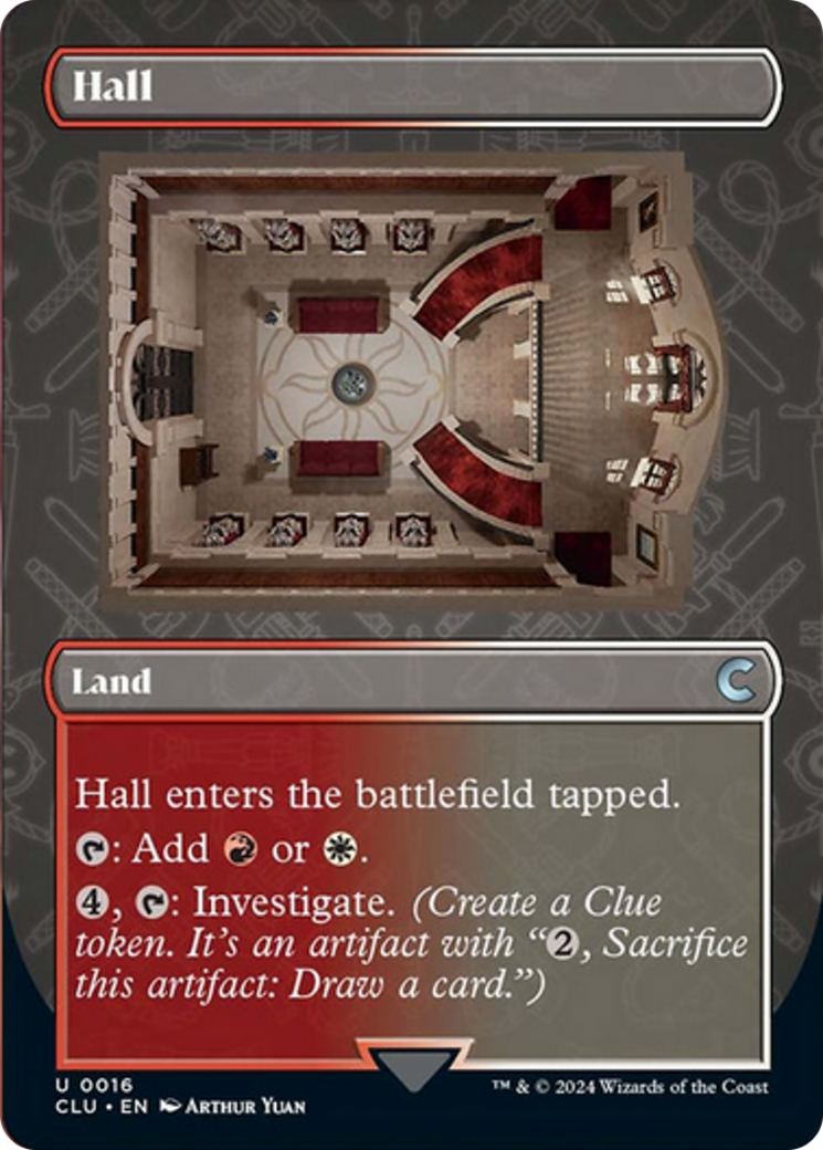 Hall (Borderless) [Ravnica: Clue Edition] | Card Citadel