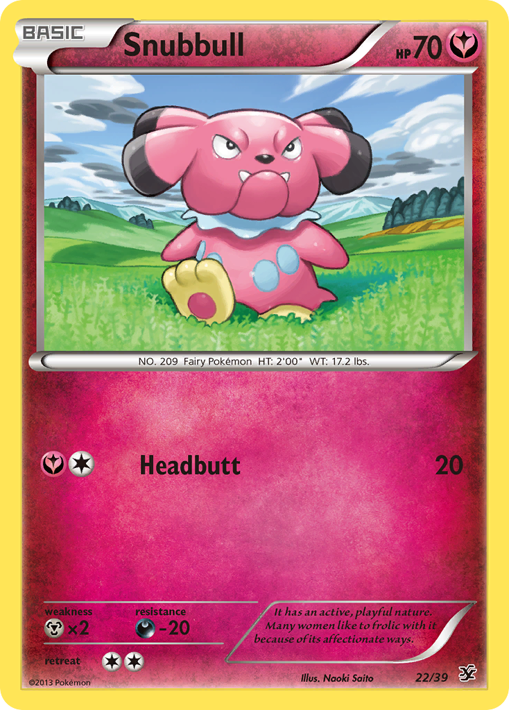 Snubbull (22/39) [XY: Kalos Starter Set] | Card Citadel