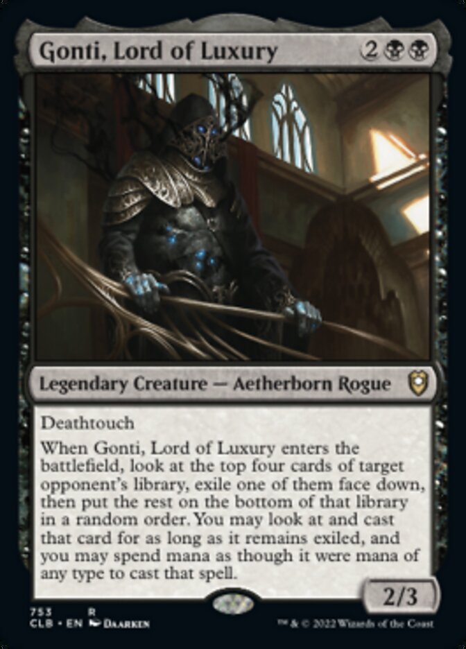 Gonti, Lord of Luxury [Commander Legends: Battle for Baldur's Gate] | Card Citadel