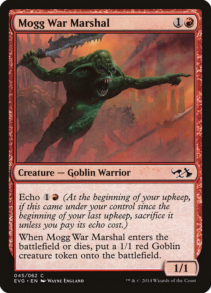 Mogg War Marshal (Elves vs. Goblins) [Duel Decks Anthology] | Card Citadel