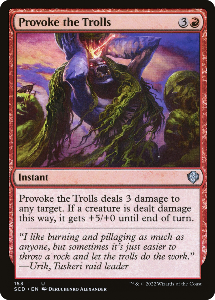 Provoke the Trolls [Starter Commander Decks] | Card Citadel