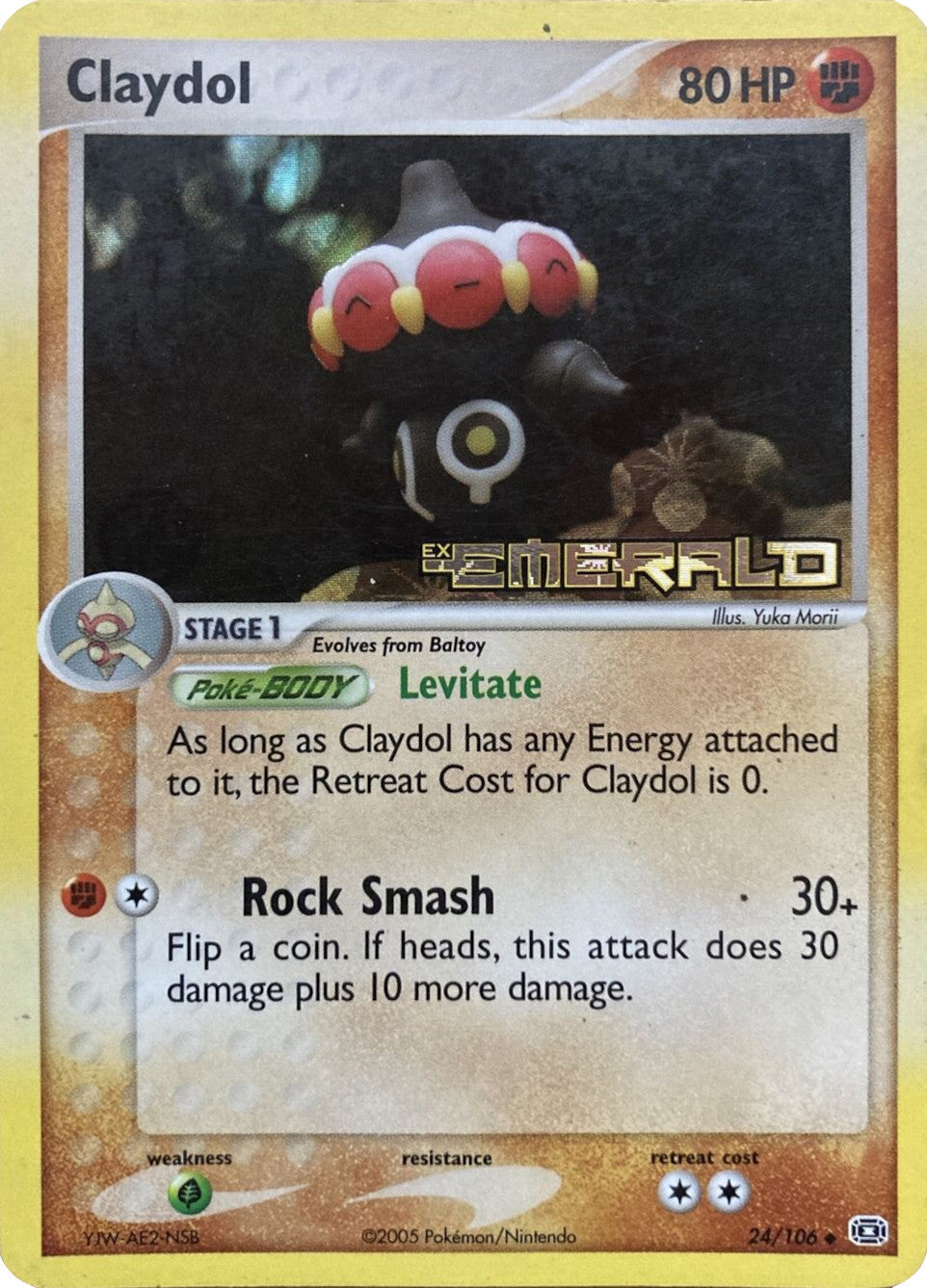 Claydol (24/106) (Stamped) [EX: Emerald] | Card Citadel