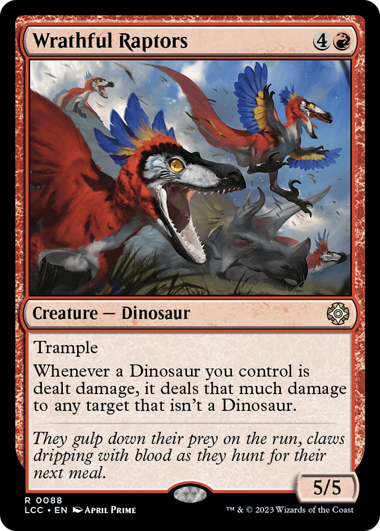 Wrathful Raptors [The Lost Caverns of Ixalan Commander] | Card Citadel