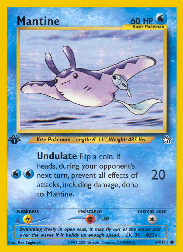 Mantine (64/111) [Neo Genesis 1st Edition] | Card Citadel