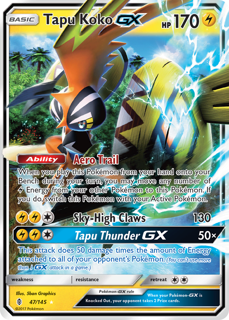 Tapu Koko GX (47/145) [Sun & Moon: Guardians Rising] | Card Citadel