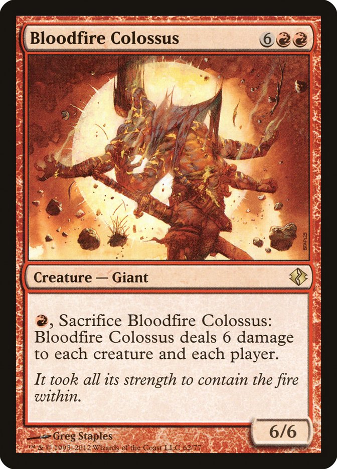 Bloodfire Colossus [Duel Decks: Venser vs. Koth] | Card Citadel