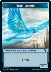 Bird Illusion // Elf Warrior Double-Sided Token [Game Night: Free-for-All Tokens] | Card Citadel