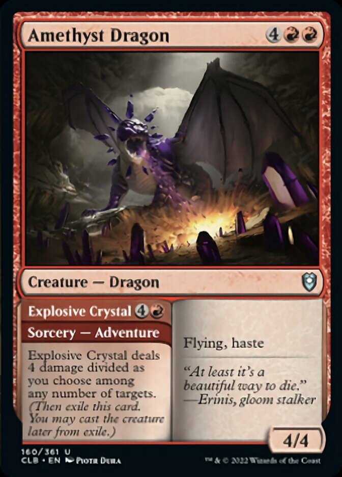 Amethyst Dragon // Explosive Crystal [Commander Legends: Battle for Baldur's Gate] | Card Citadel