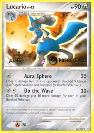 Lucario (53/127) (Staff Prerelease Promo) [Diamond & Pearl: Black Star Promos] | Card Citadel