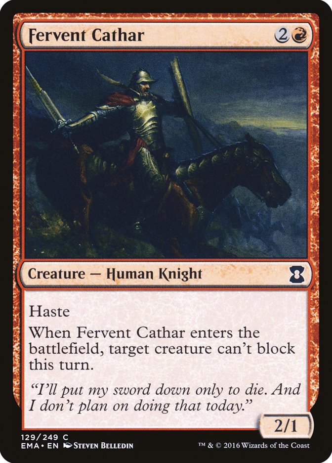 Fervent Cathar [Eternal Masters] | Card Citadel