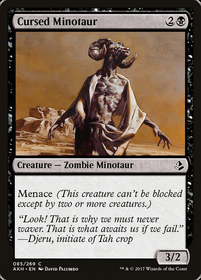 Cursed Minotaur [Amonkhet] | Card Citadel