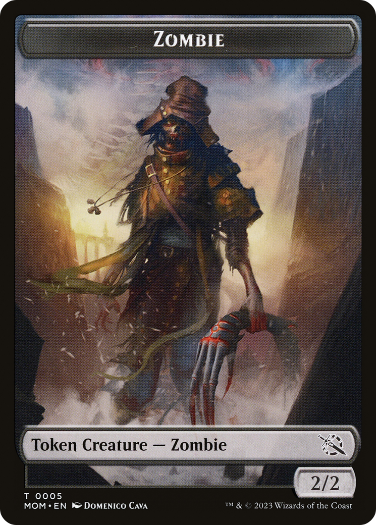 Treasure (21) // Zombie Double-Sided Token [March of the Machine Tokens] | Card Citadel