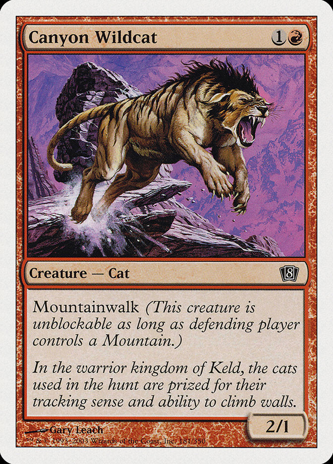 Canyon Wildcat [Eighth Edition] | Card Citadel