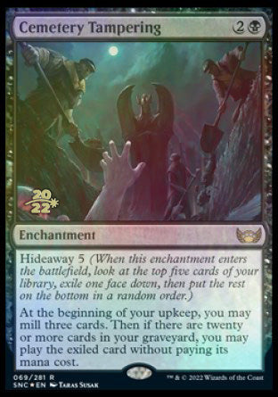 Cemetery Tampering [Streets of New Capenna Prerelease Promos] | Card Citadel